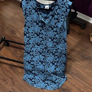 Floral Blue Dress